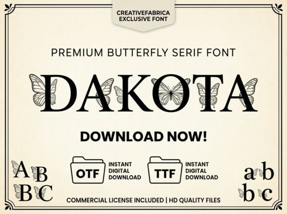 Dakota: The Decorative Display Font for Bold Design