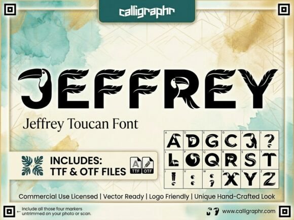 Jeffrey: A Modern Display Font for Vibrant Branding