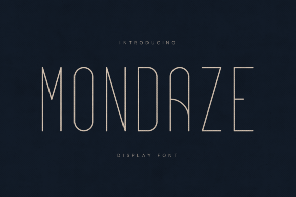 Mondaze: The Minimalist Display Font for Modern Sophistication