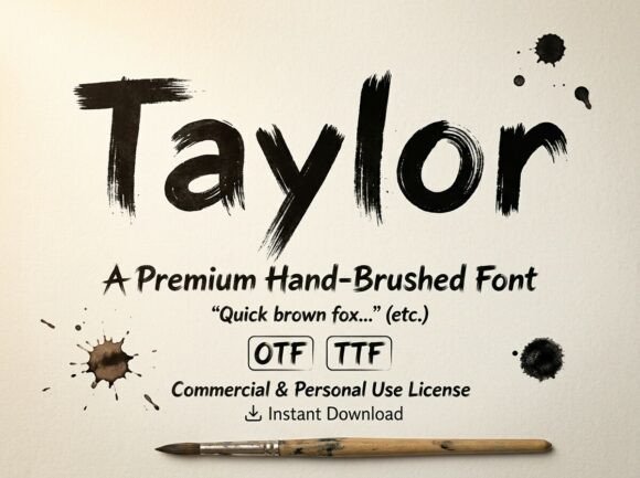Taylor: A Decorative Display Font for High-Impact Design