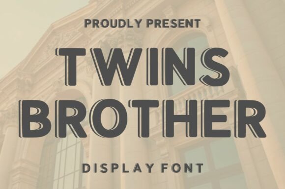 Twins Brother: A Bold Retro Font for Modern Design